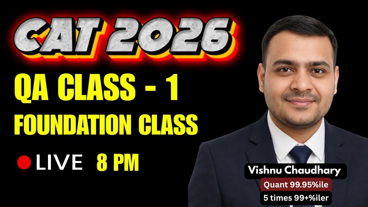 Foundation Class of Quantitative Aptitude