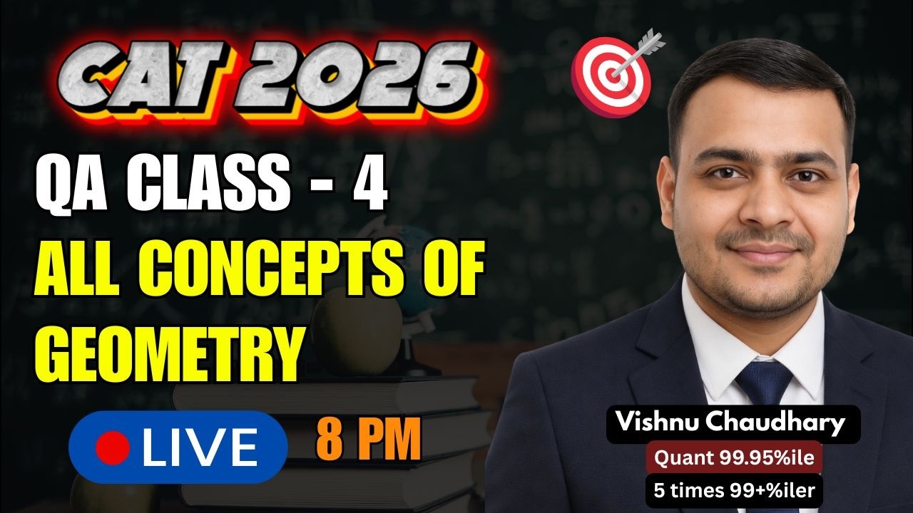 CAT 2026 QA Class 4 | All Geometry Concepts in One Shot 🔥 | Must Watch for 99%ile