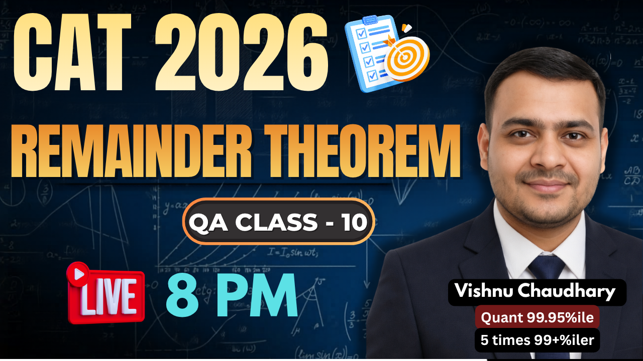 Remainder Theorem | QA Class 10 I Vishnu Sir 5 times 99+iler in QA Section