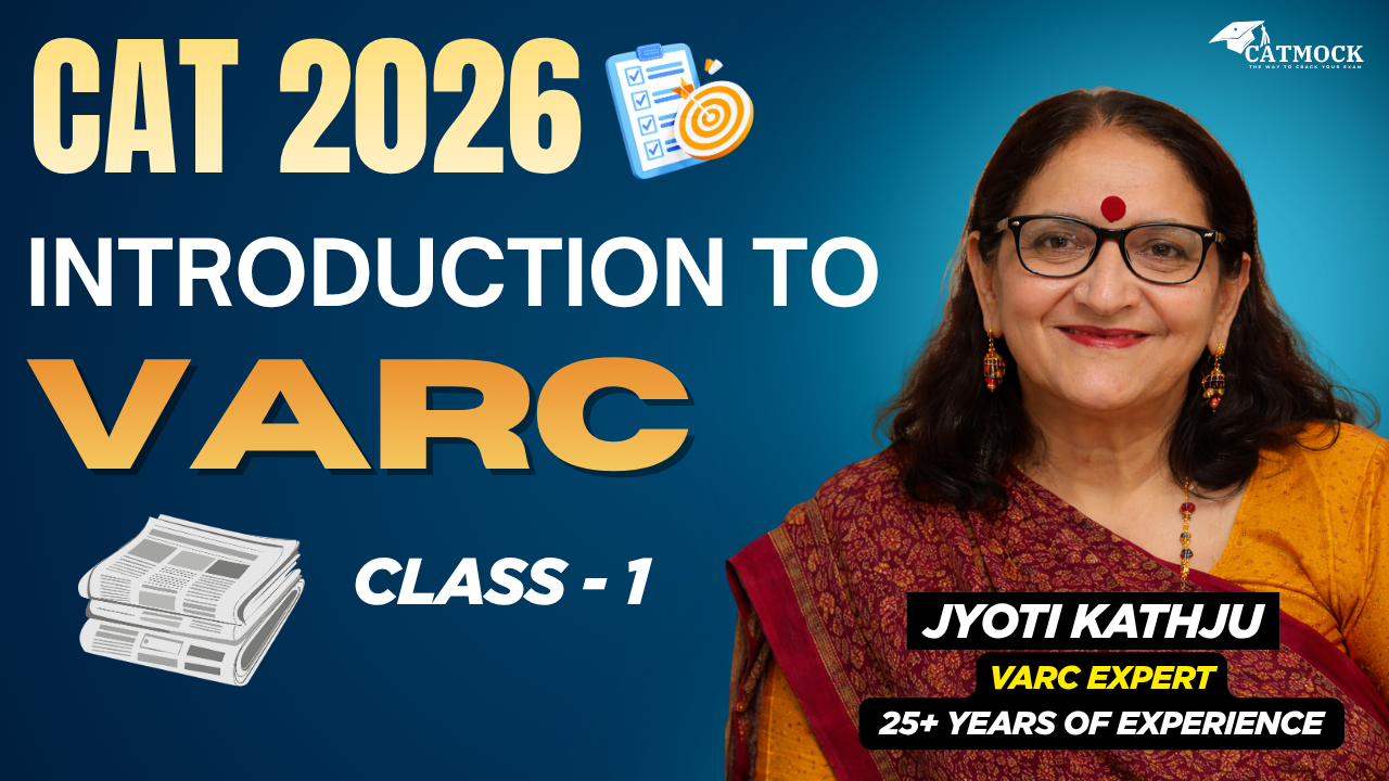 CAT 2026 | Introduction to VARC | Class 1 | Jyoti Kathju | CATMock