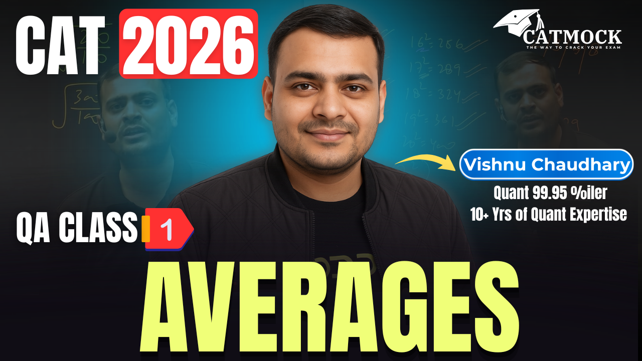 Averages | CAT 2026 QA Class 1 | Quantitative Aptitude | Vishnu Chaudhary | CATMOCK