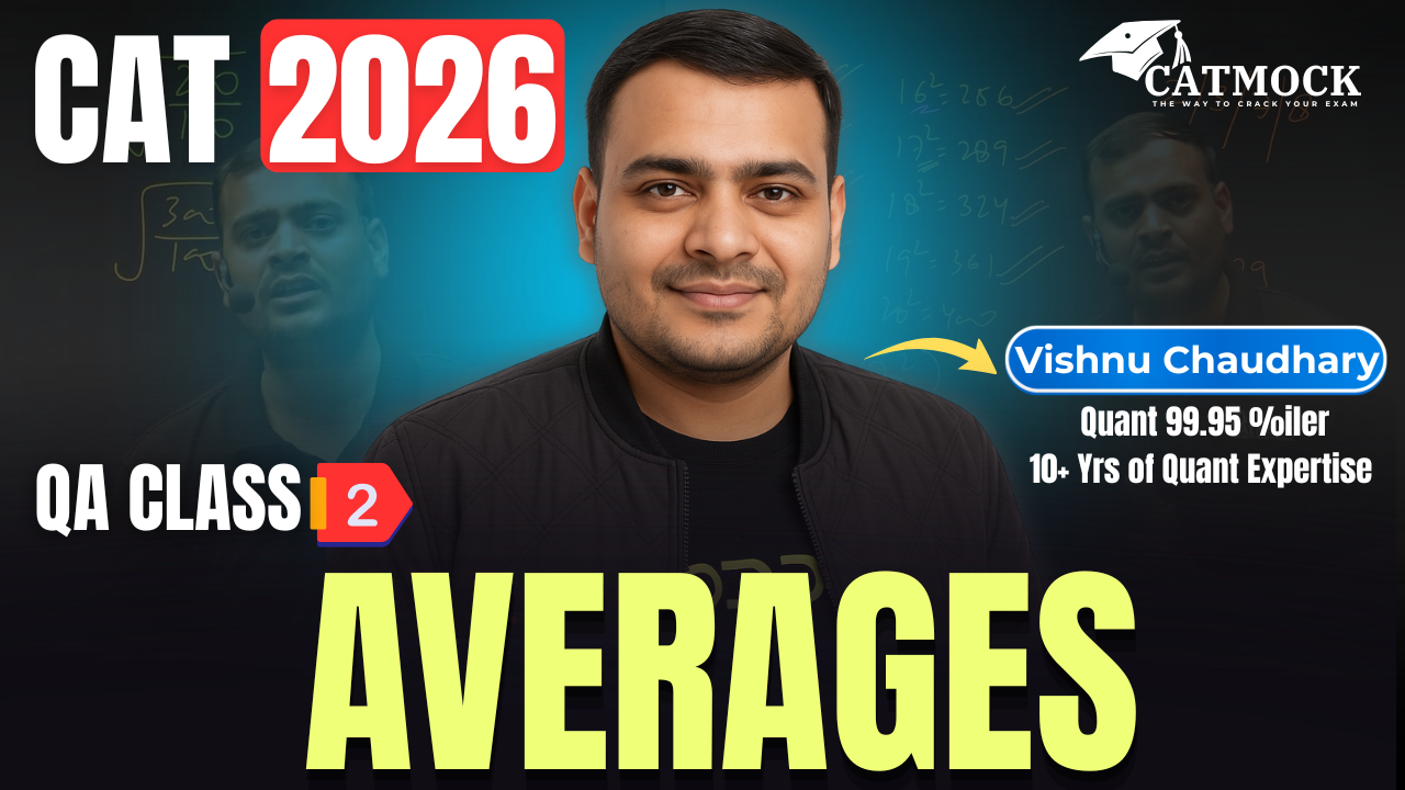 Averages | CAT 2026 QA Class 2 | Quantitative Aptitude | Vishnu Chaudhary | CATMOCK