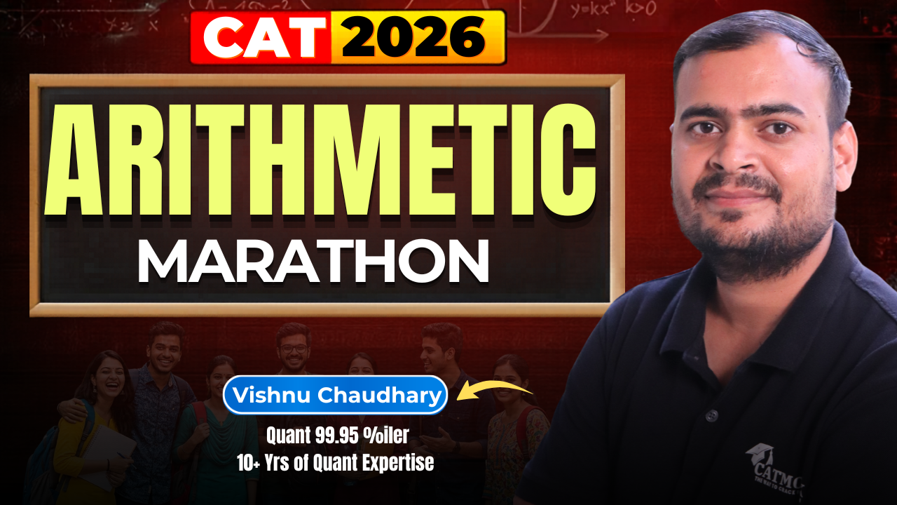 Arithmetic Marathon | CAT 2026 | 4 Hour Mega Session | Vishnu Chaudhary | CATMOCK