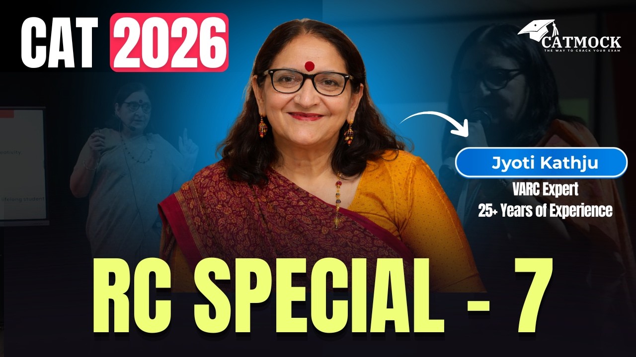 RC Special 7 | CAT 2026 VARC Preparation | Jyoti Kathju | CATMock